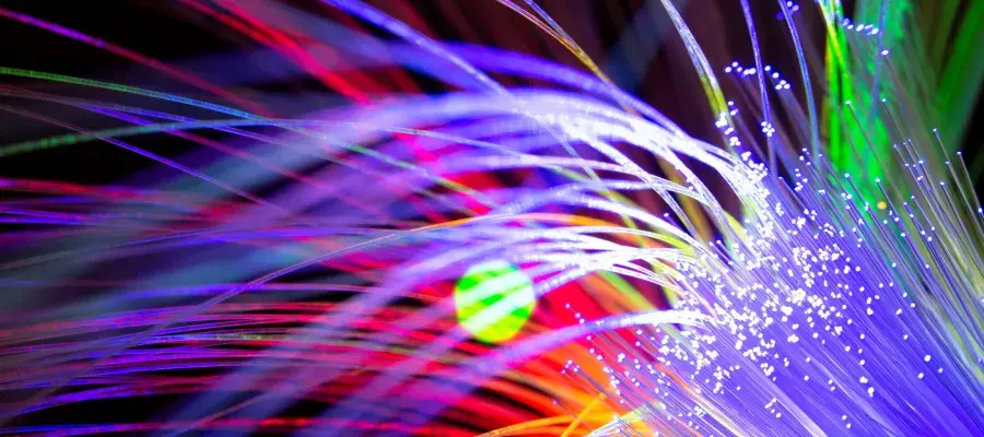 Fibers in bright rainbow colours