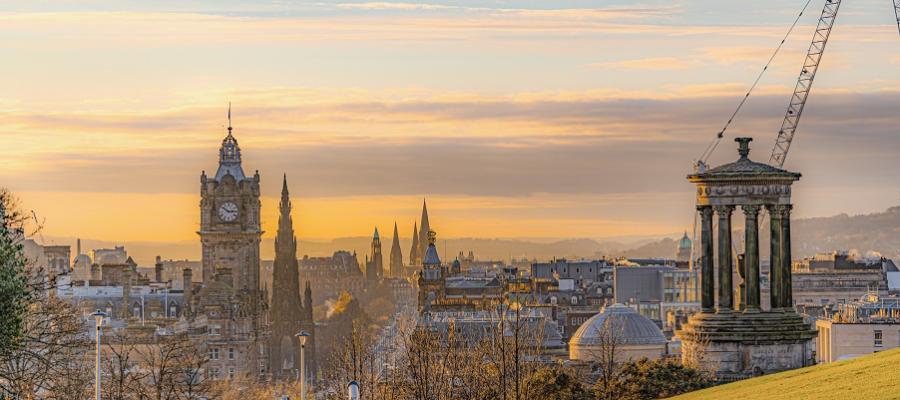 Calton Hill in autumn