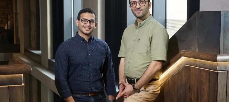Winners Diego Gallegos and Amirreza Sarencheh of Tokenive. CREDIT Edinburgh Innovations and Maverick Photography.