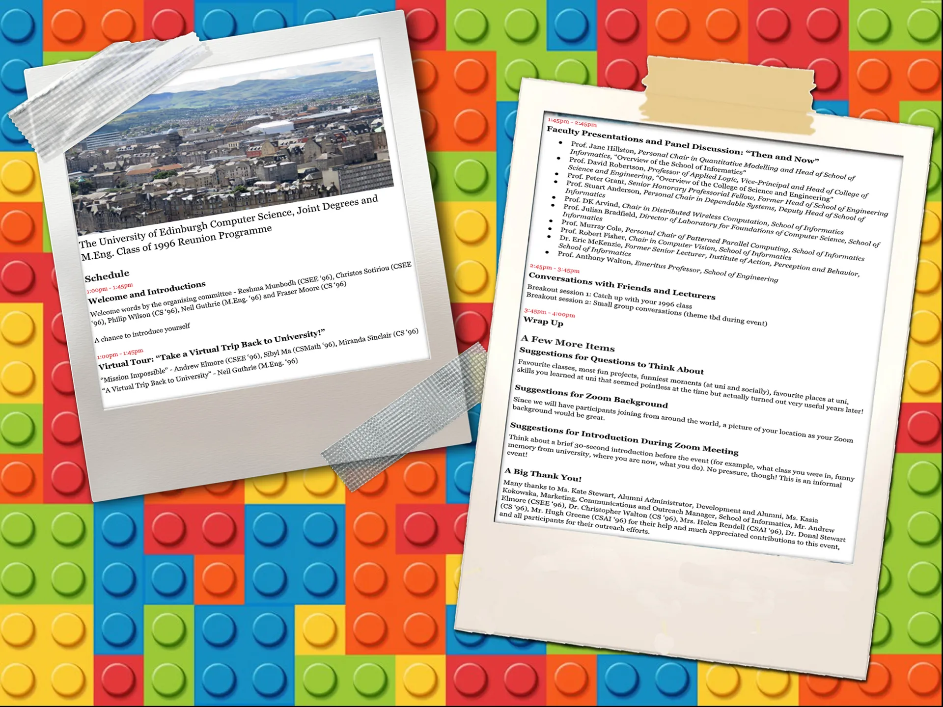 Slides from the University of Edinburgh Computer Science, Joint Degrees and M.Eng. Class of 1996 reunion online session