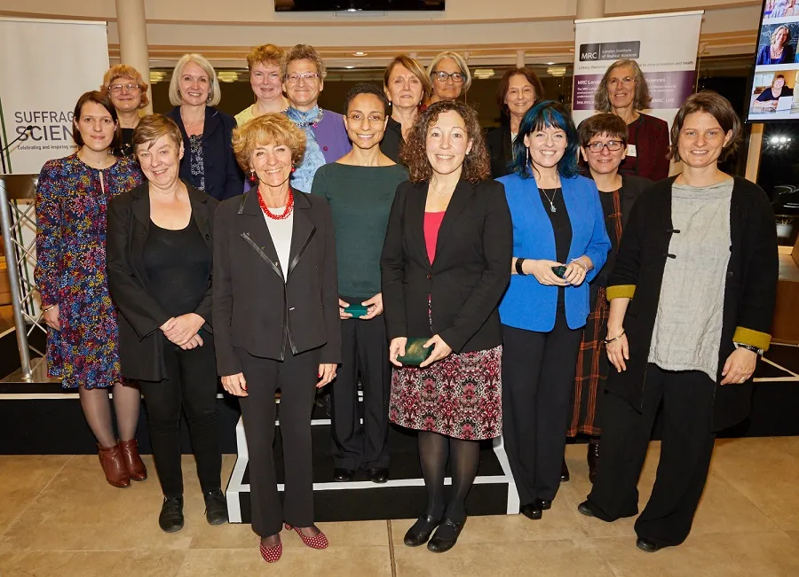 Image of the winners of the Suffrage Science Awards 2018
