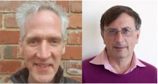 Headshot photos of Andy Gordon and Gordon Plotkin side by side.