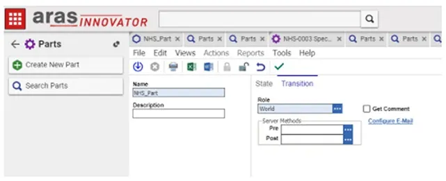 A screenshot of a production line management software