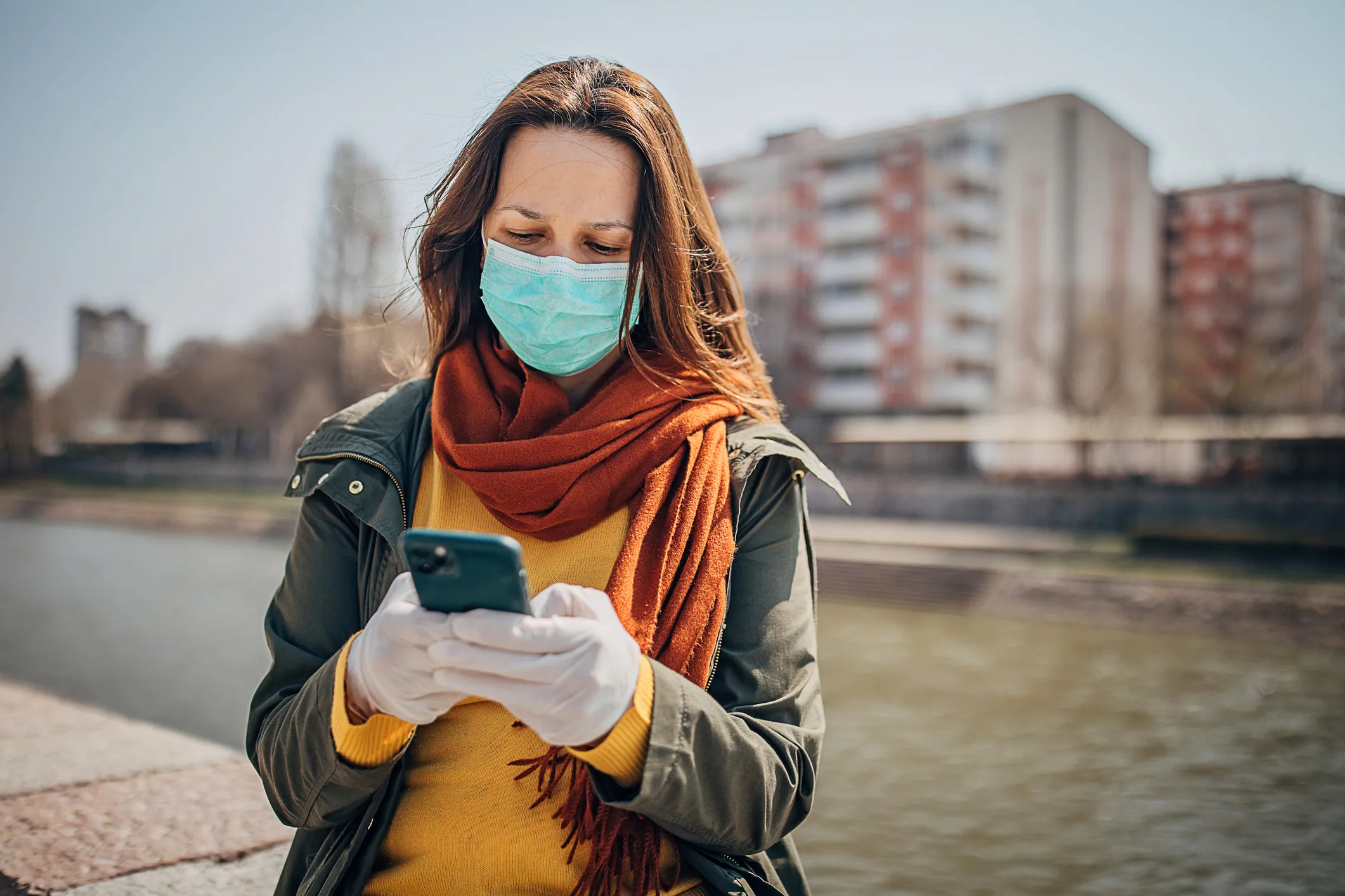 Image of woman with mobile phone