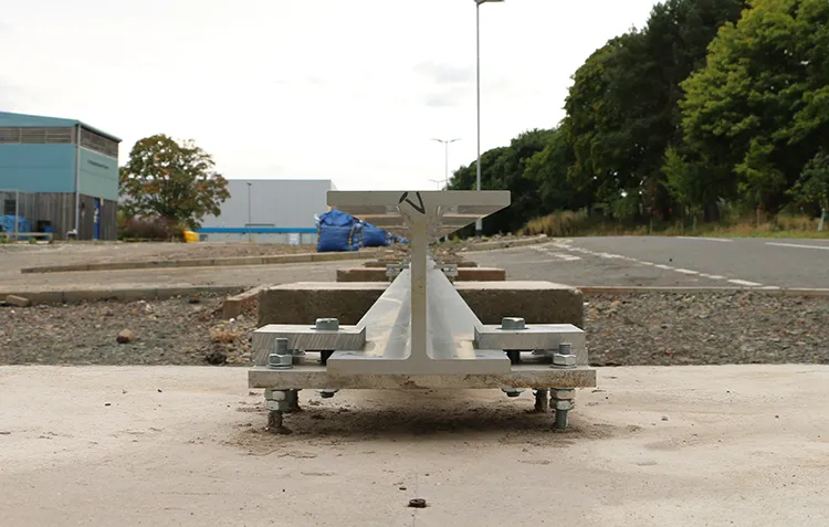 Photo of Hyperloop test track installed at the King’s Buildings