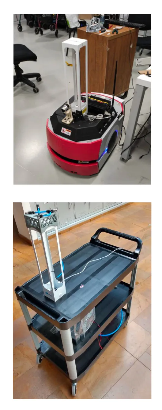 Pictures of two cleaning robots