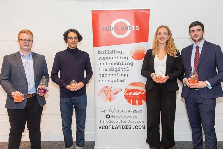 Photograph of the Young Software Engineer of the Year winners