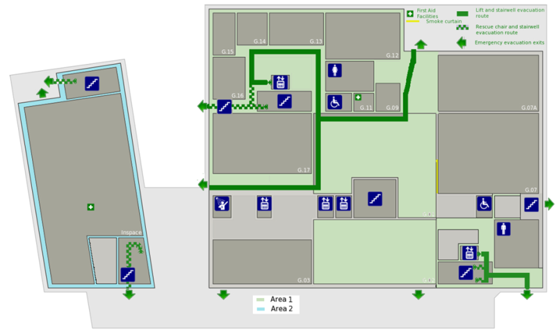 Ground Floor Fire Exits and Escape Routes
