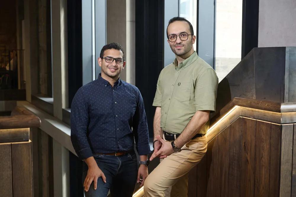 Winners Diego Gallegos and Amirreza Sarencheh of Tokenive. CREDIT Edinburgh Innovations and Maverick Photography.