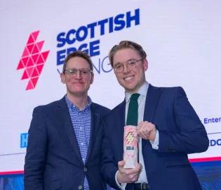 Barry McCulloch from the British Business Bank with MantaRAI's Richard-Palmer