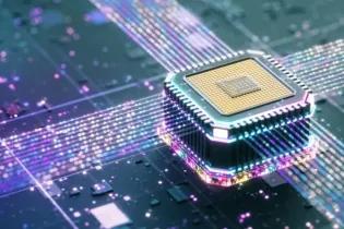 Powerful quantum central processor unit on motherboard. Credit- mustafau- GettyImages.