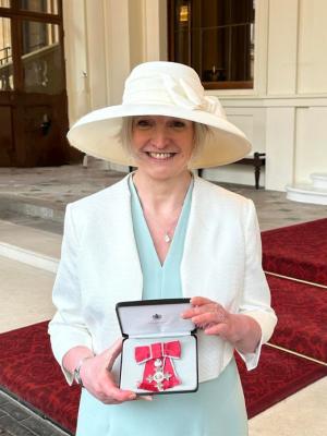 Jane Hillston receives MBE at Buckingham Palace