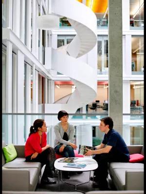 Students and supervisors in the Informatics Forum