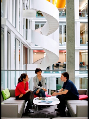 Students and supervisors in the Informatics Forum